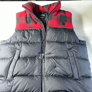 TheNorthFace red Plaid vest